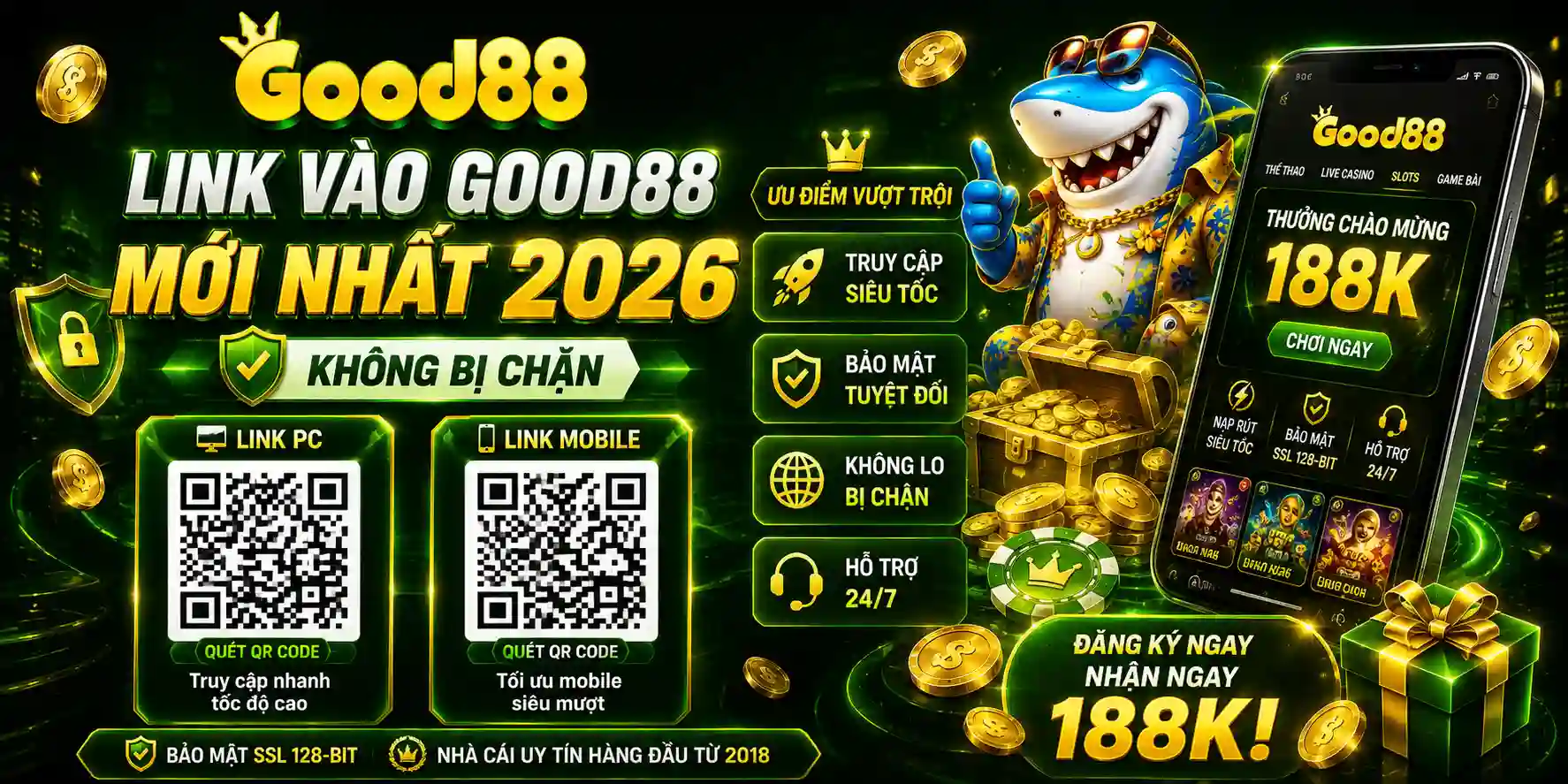 Link Vào GOOD88 Mới Nhất 2026 Không Bị Chặn
