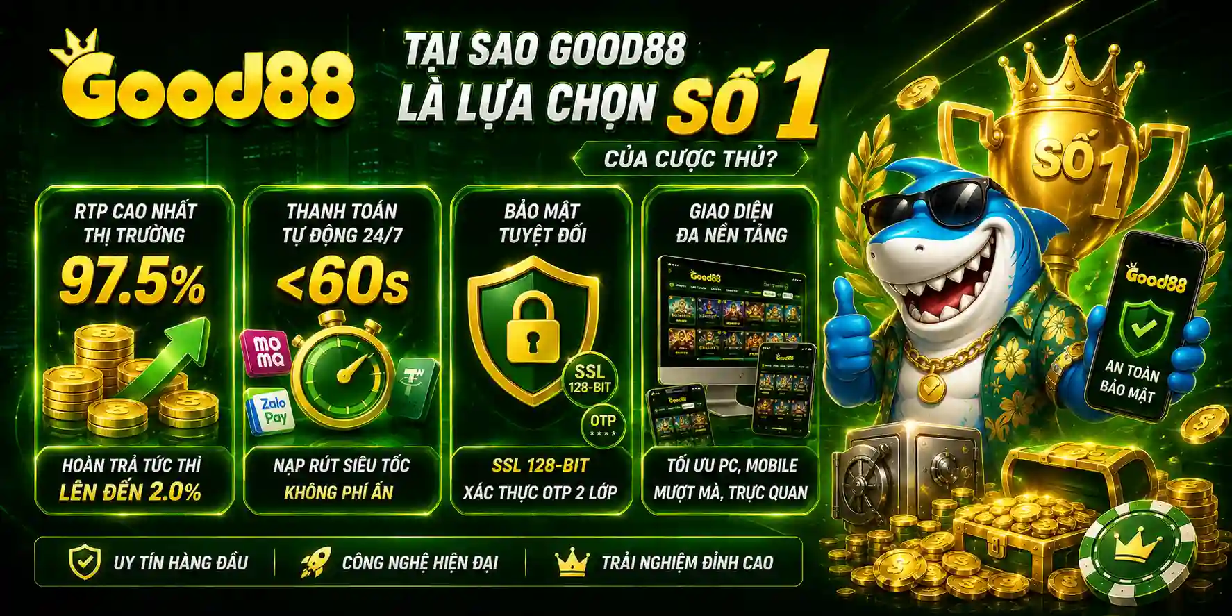 Tại Sao GOOD88 Là Lựa Chọn Số 1 Của Cược Thủ?
