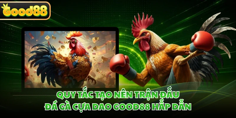 Quy tắc tạo nên trận đấu đá gà cựa dao GOOD88 hấp dẫn